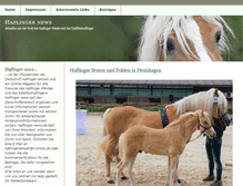 Tablet Screenshot of haflinger-news.de
